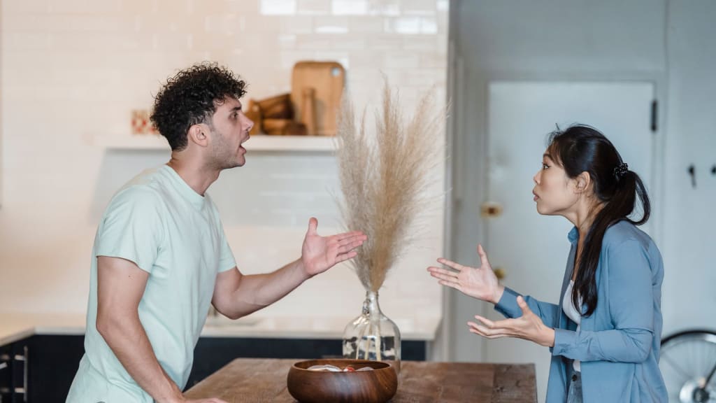 couple having a discussion